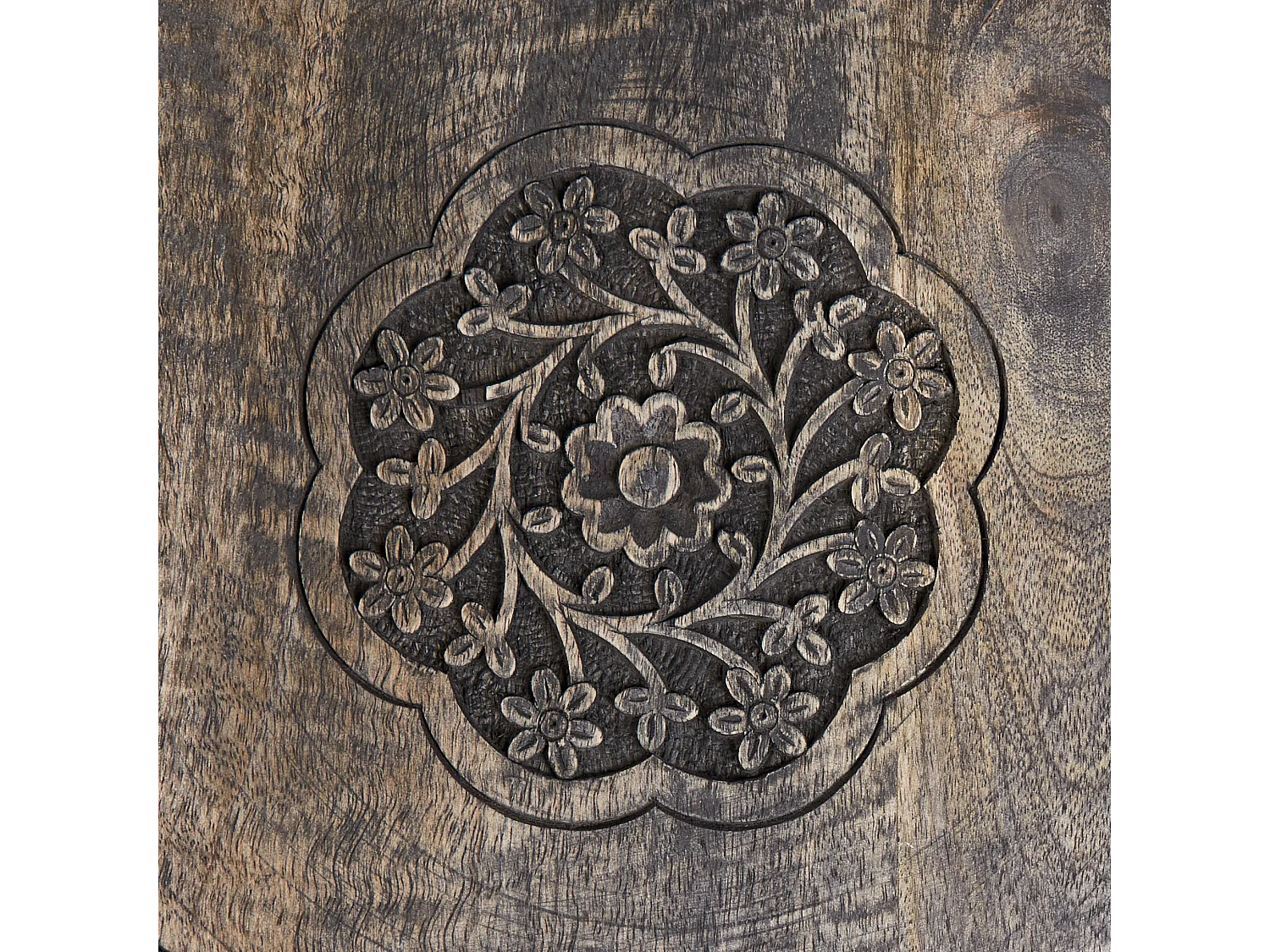 Table d'appoint WANDILO Bois de manguier Marron