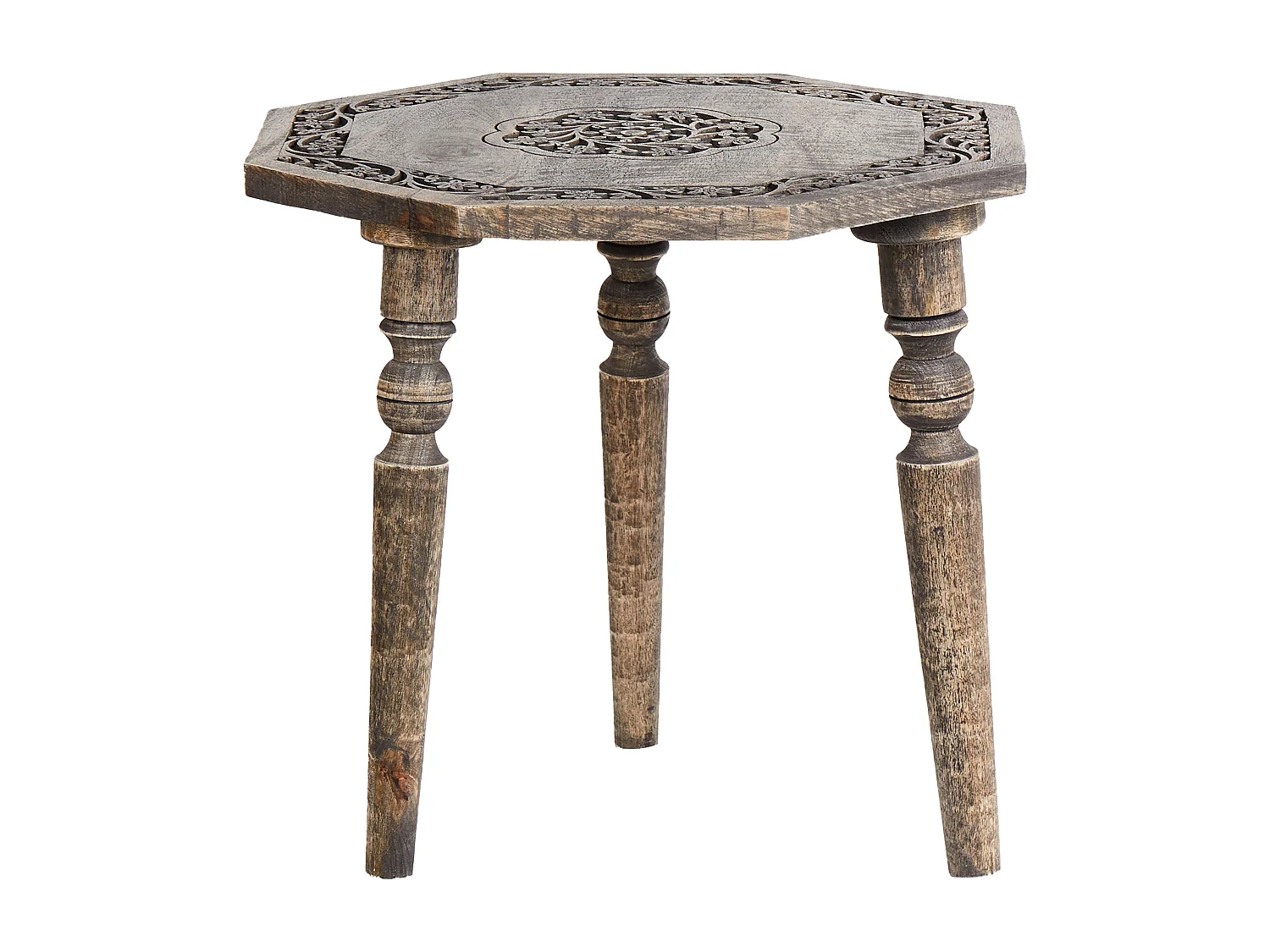 Beistelltisch WANDILO Mango Holz Braun