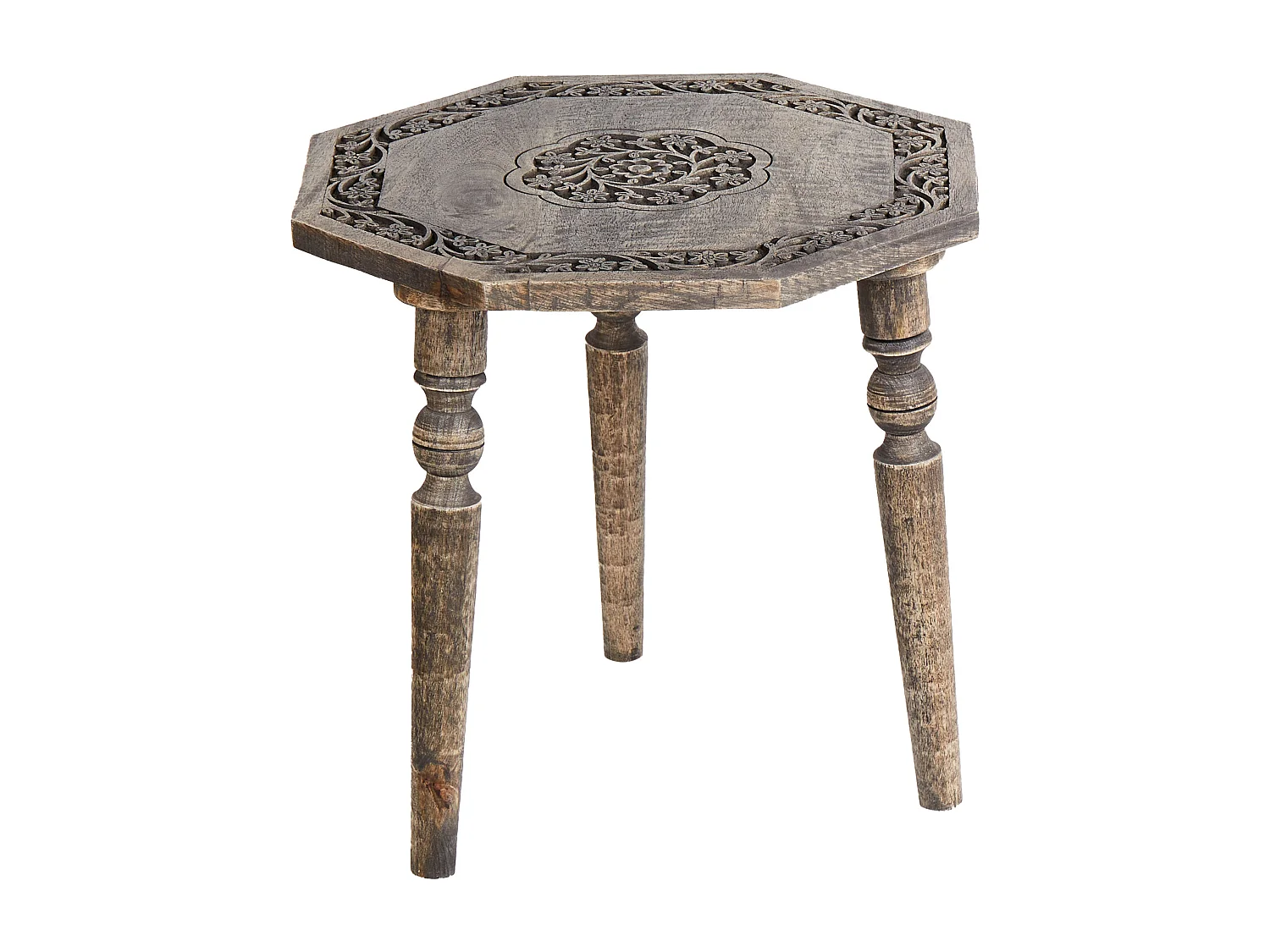 Beistelltisch WANDILO Mango Holz Braun