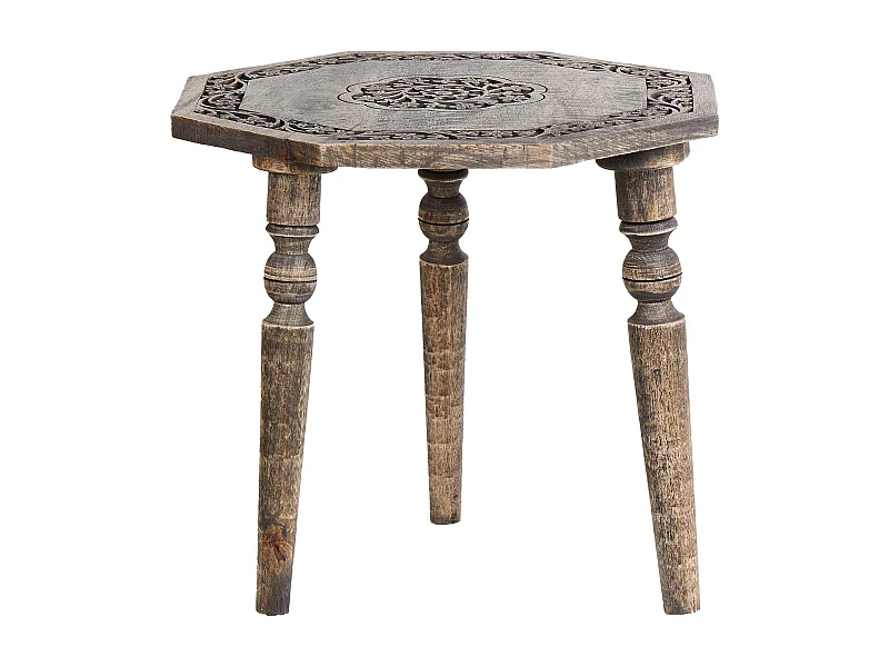 Table d'appoint WANDILO Bois de manguier Marron