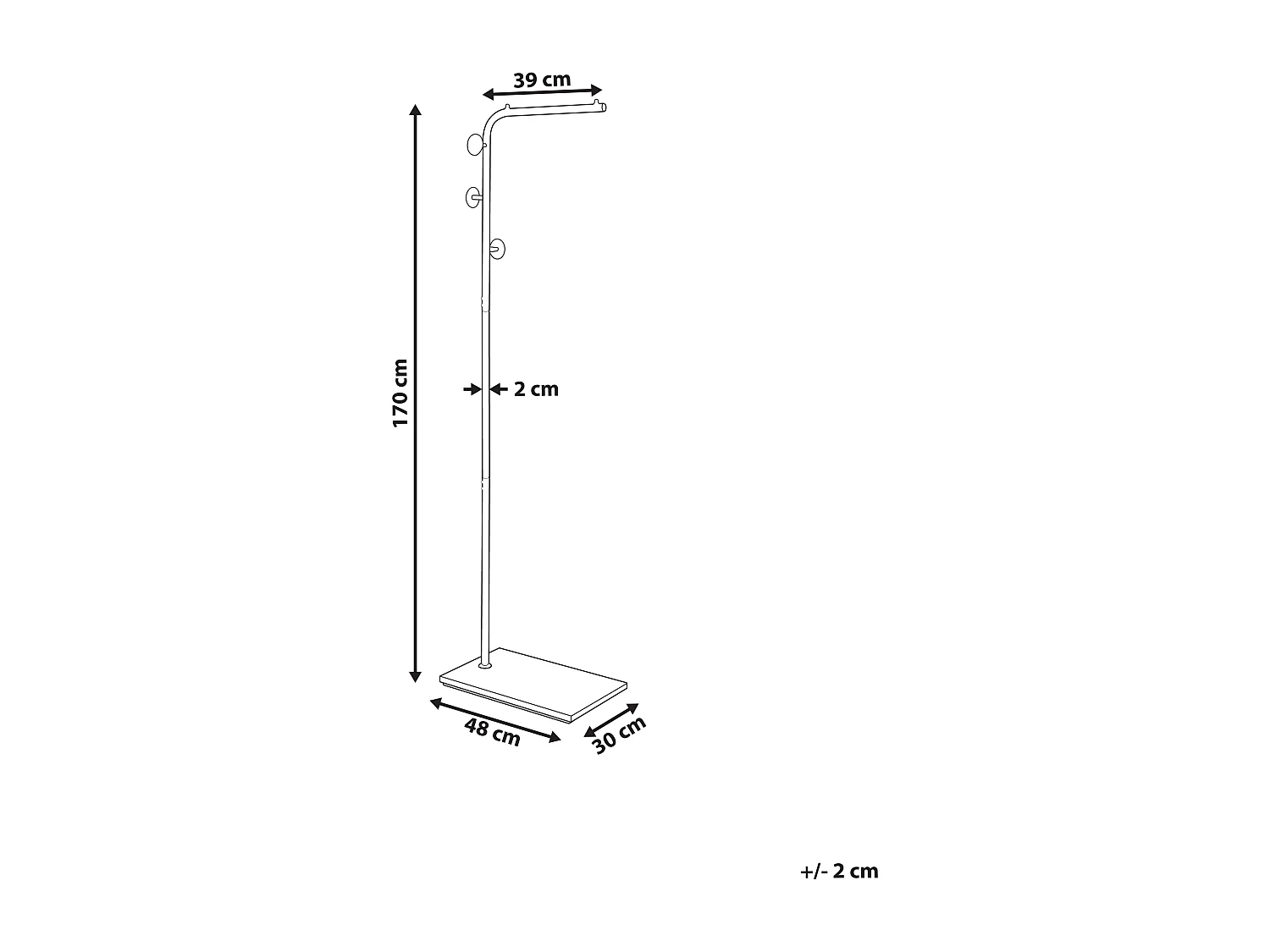 Porte-manteau COZAD Noir