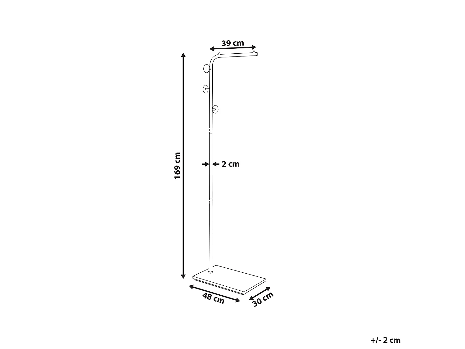 Coat Stand COZAD Black
