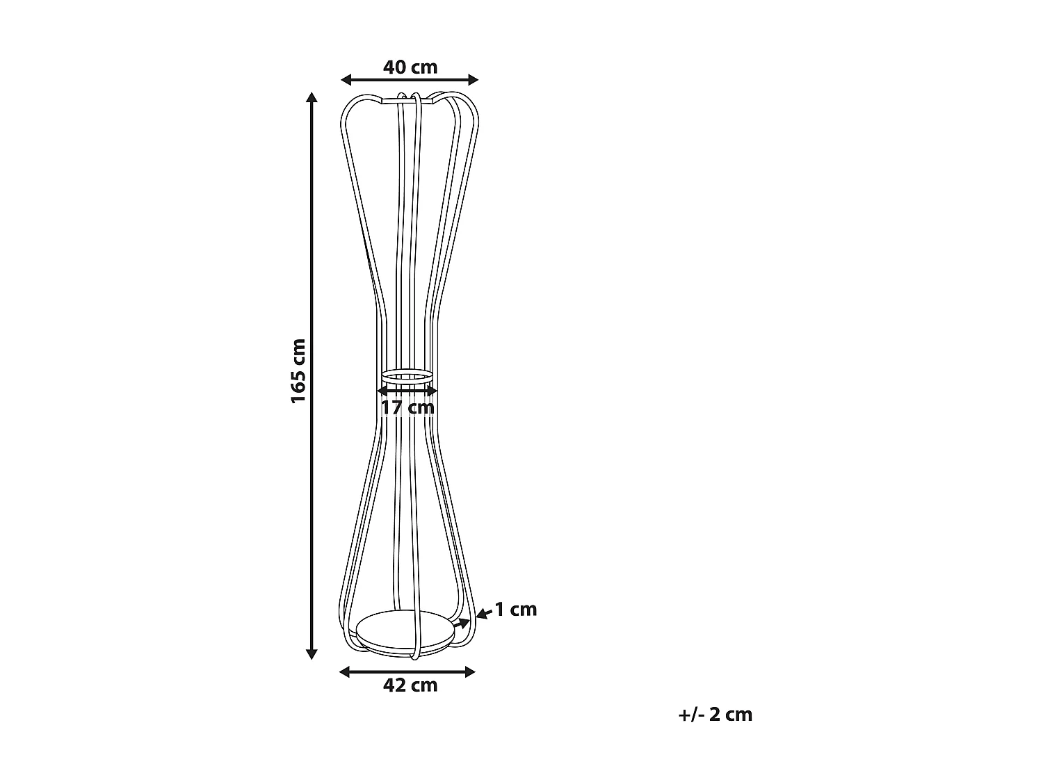 Kapstok ORDWAY Zwart