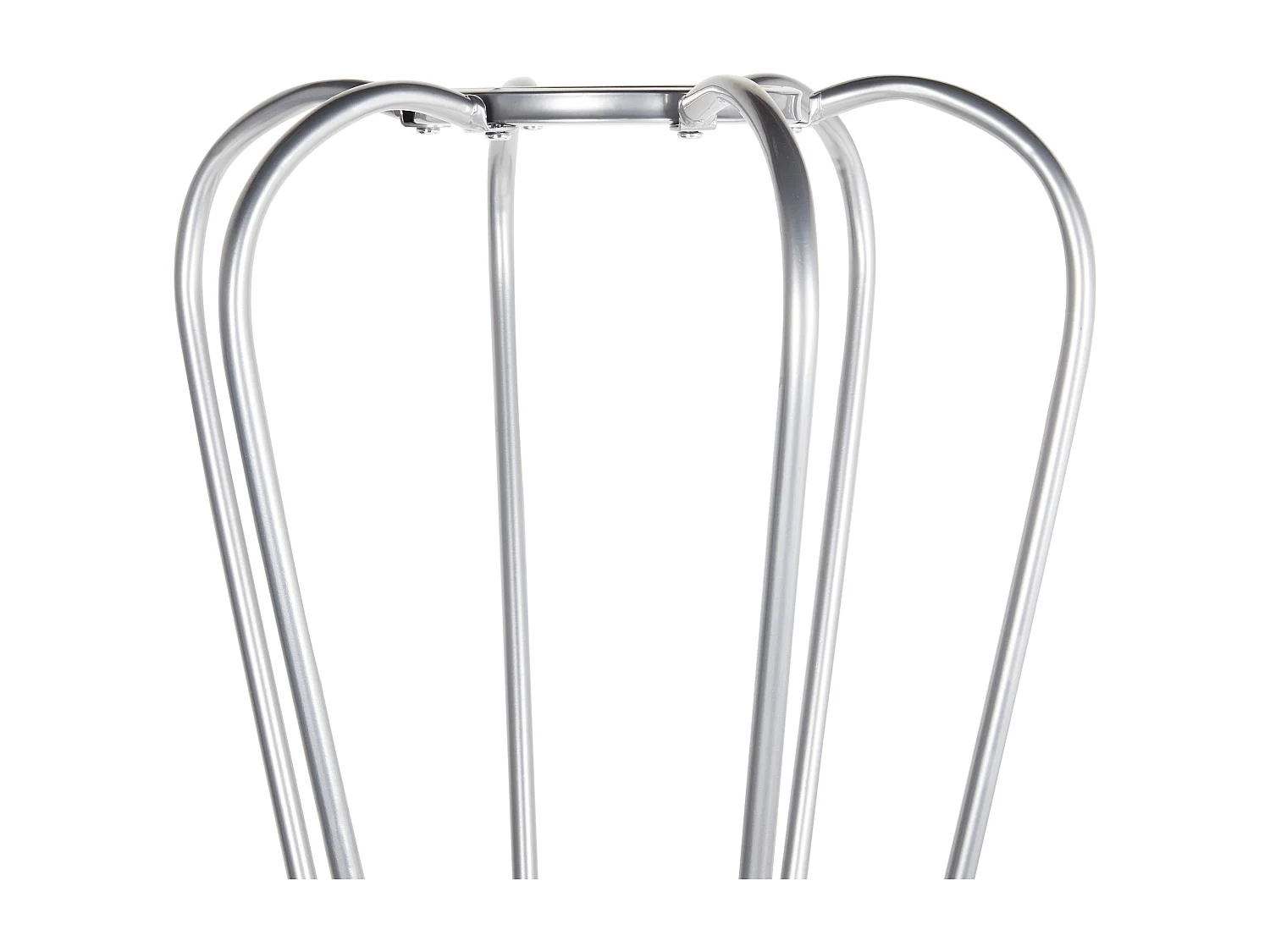 Moderner Metall-Kleiderständer für Kleidung, Kleiderstange für den Innenbereich, dekoratives Akzentstück, silberner Ordway