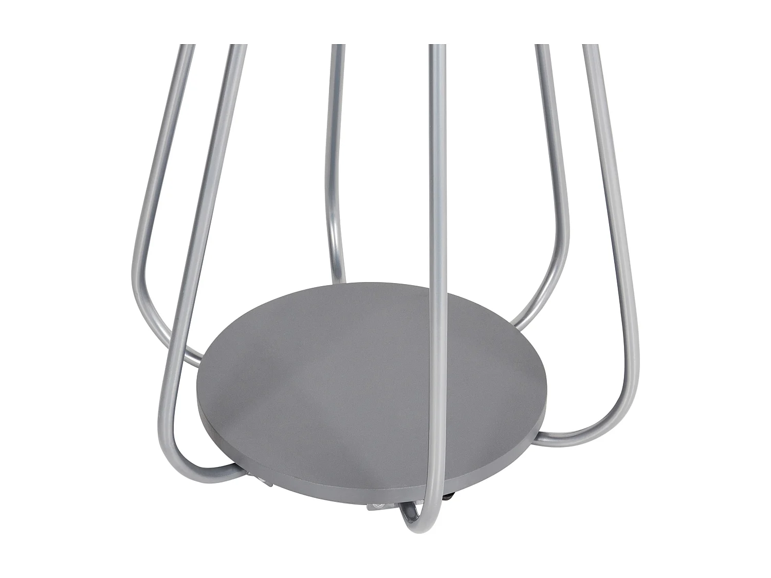 Moderner Metall-Kleiderständer für Kleidung, Kleiderstange für den Innenbereich, dekoratives Akzentstück, silberner Ordway