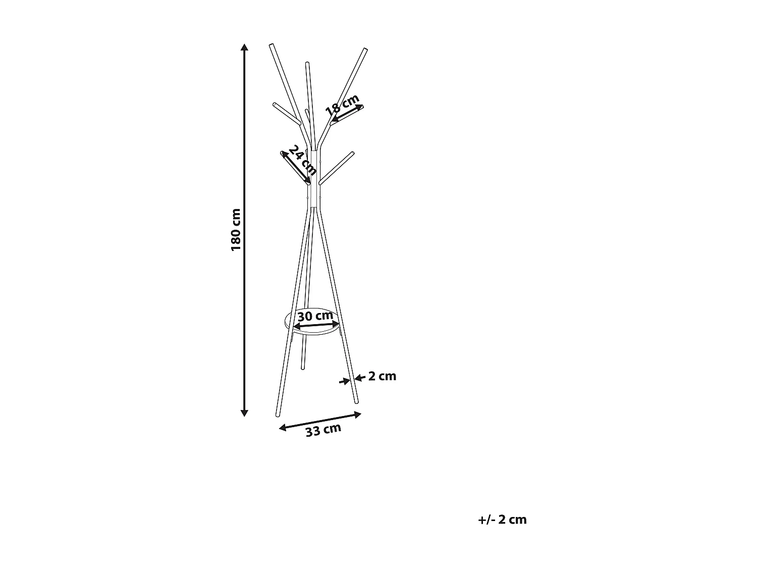 Porte-manteau COLBY Noir