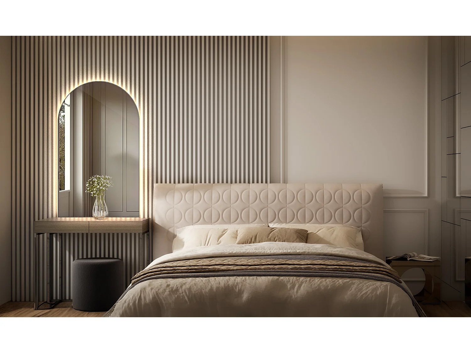 Specchio da Bagno Semiovale Irregolare 40 x 70 cm da Parete a LED - Luce Neutra