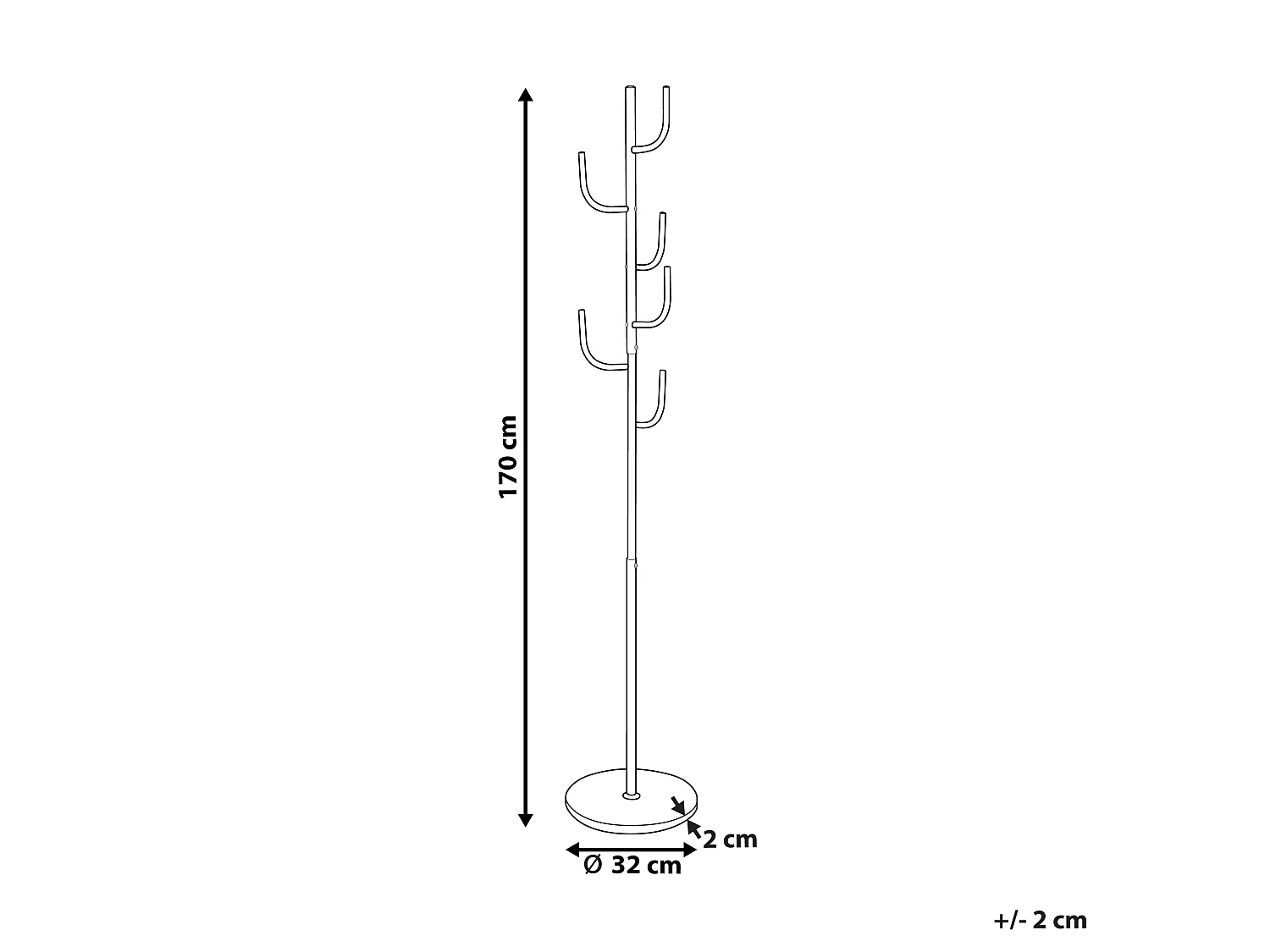 Coat Stand FLAGLER Black