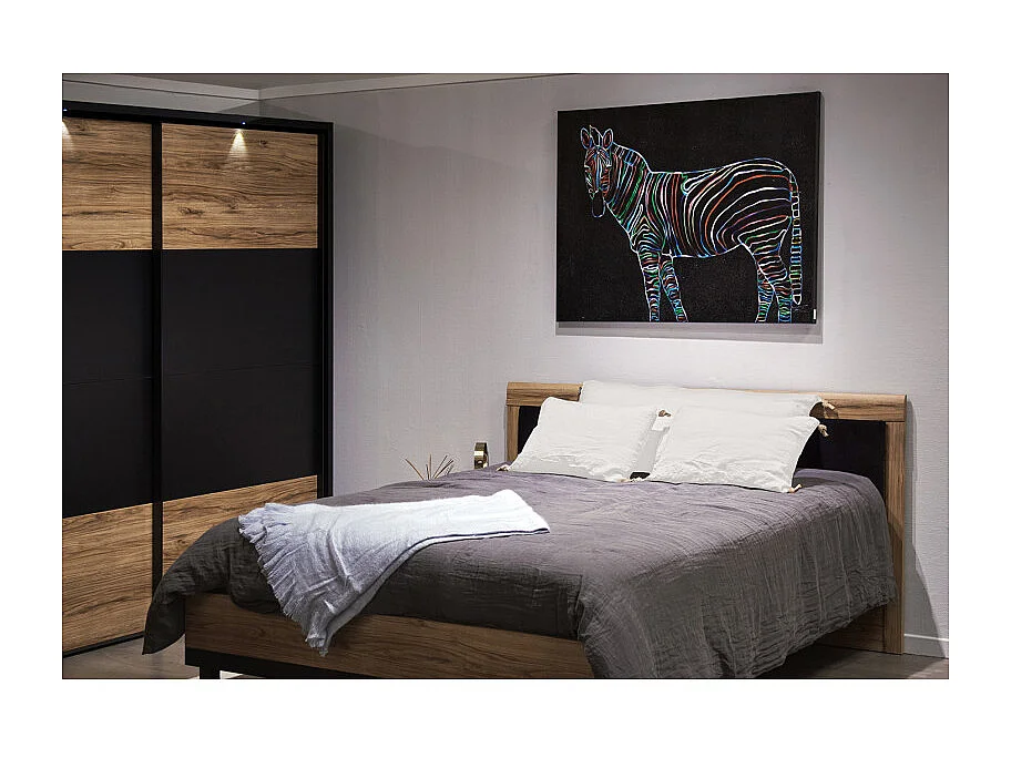 Coussin 55 x 110 cm en lin lavé blanc avec 4 nouettes en jute - LUISA