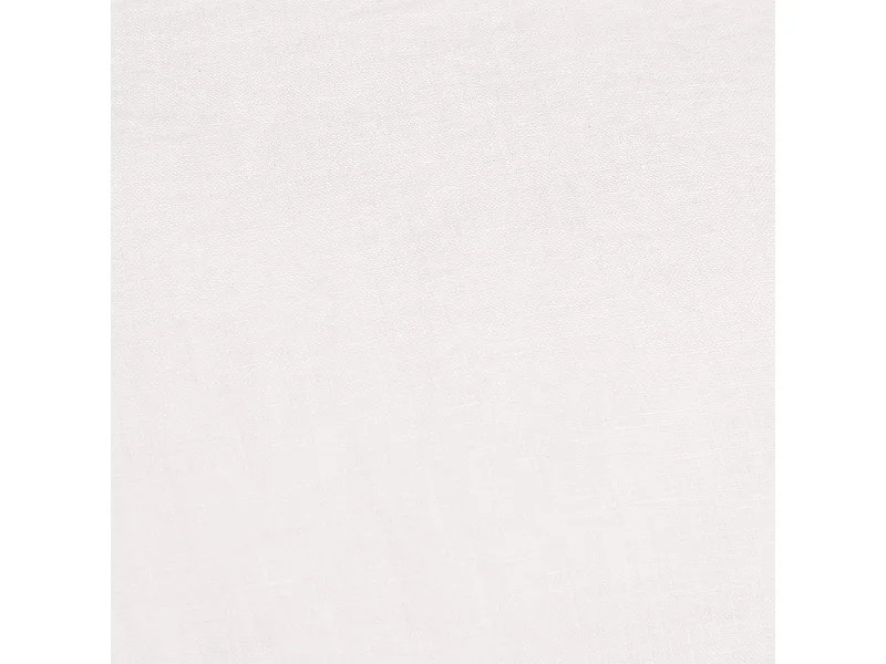 Coussin 55 x 110 cm en lin lavé blanc avec 4 nouettes en jute - LUISA