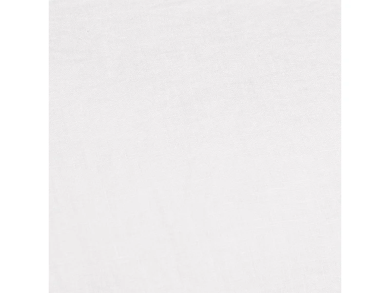 Drap housse 160 x 200 x 30 cm en lin lavé blanc - LUISA