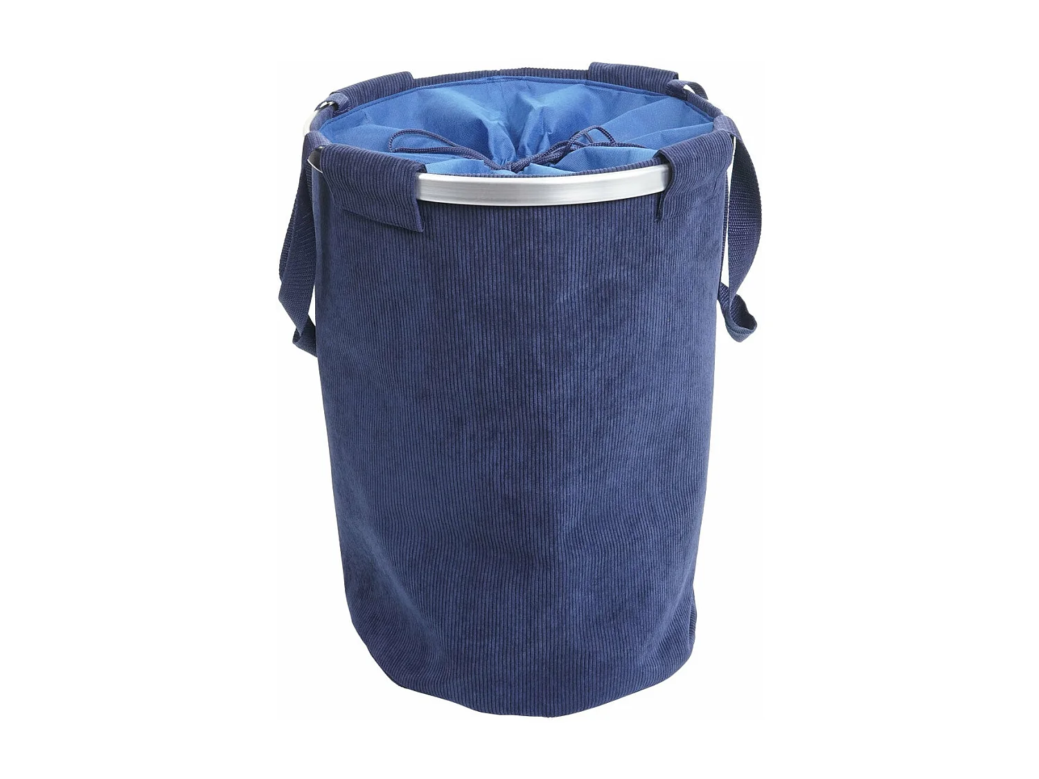 Panier à linge corbeille bleue 39 x 39 x 55 cm 04_0001297