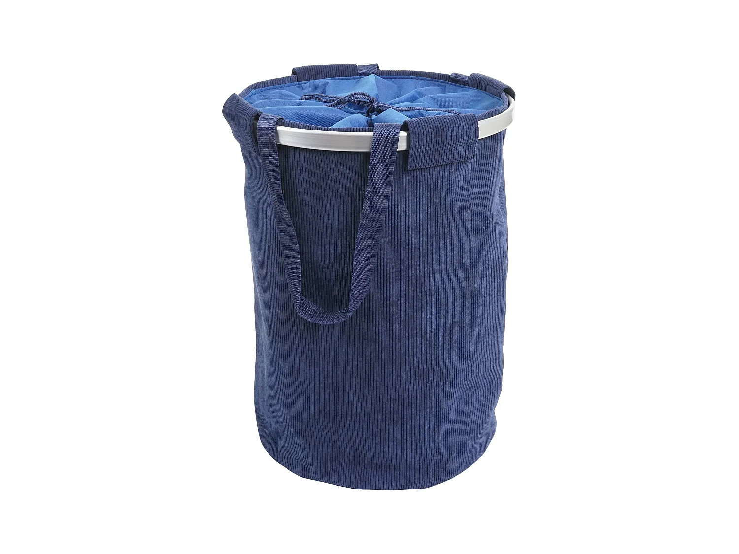 Panier à linge corbeille bleue 39 x 39 x 55 cm 04_0001297