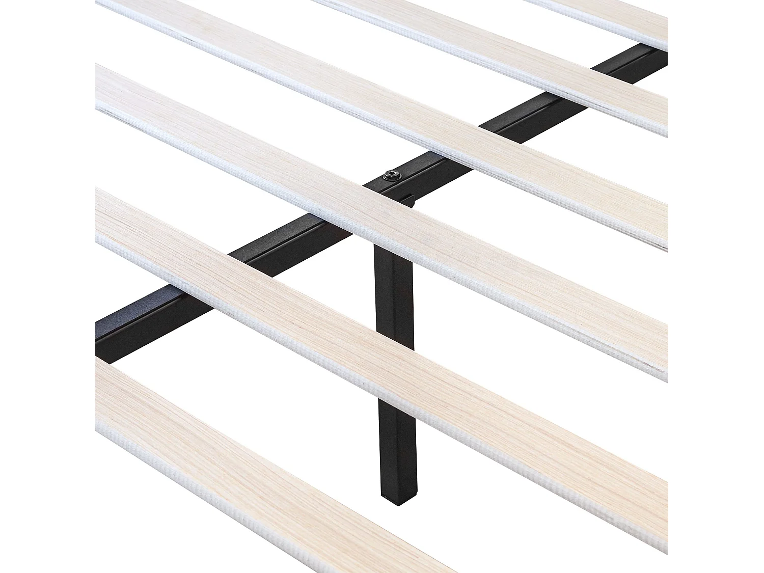 Lit rembourré avec sommier à lattes et tête de lit, support de lattes en bois, lit pour adolescents, 160x200 cm,gris,Sans matelas