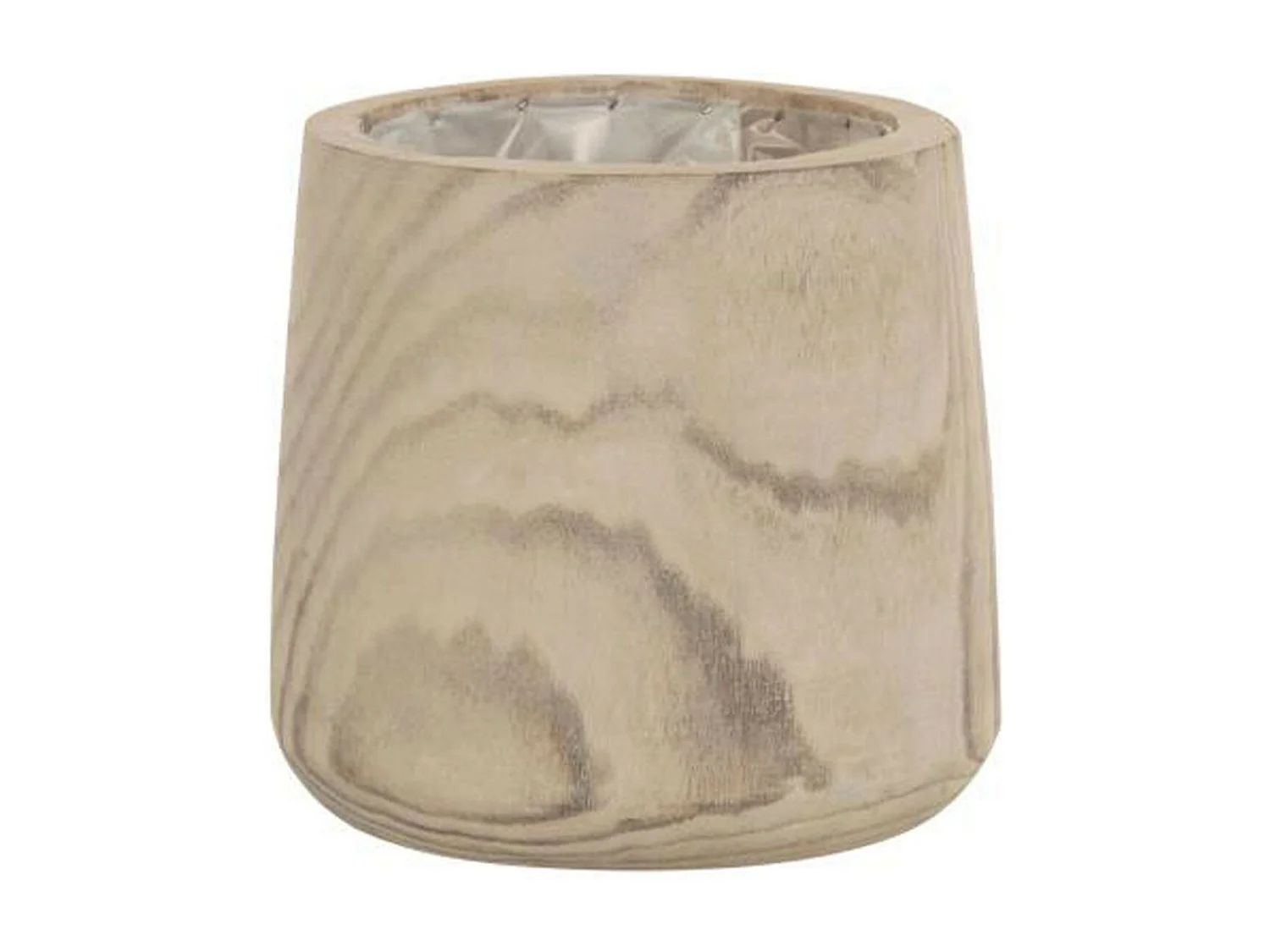 Cache-Pot en Bois "Wave" 26cm Naturel