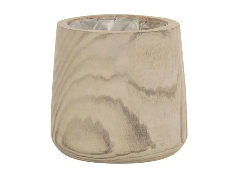 Cache-Pot en Bois "Wave" 26cm Naturel