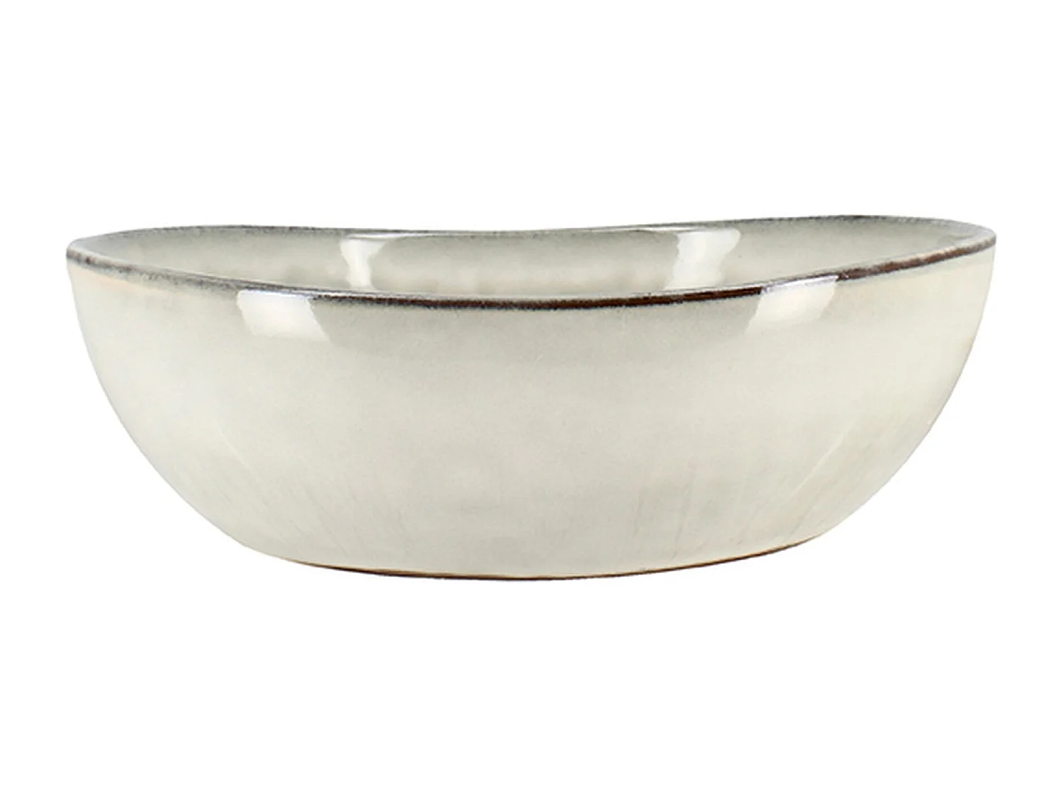 Ogo Living - Lot 6 Assiettes Creuses Boral 21cm En Gres Beige