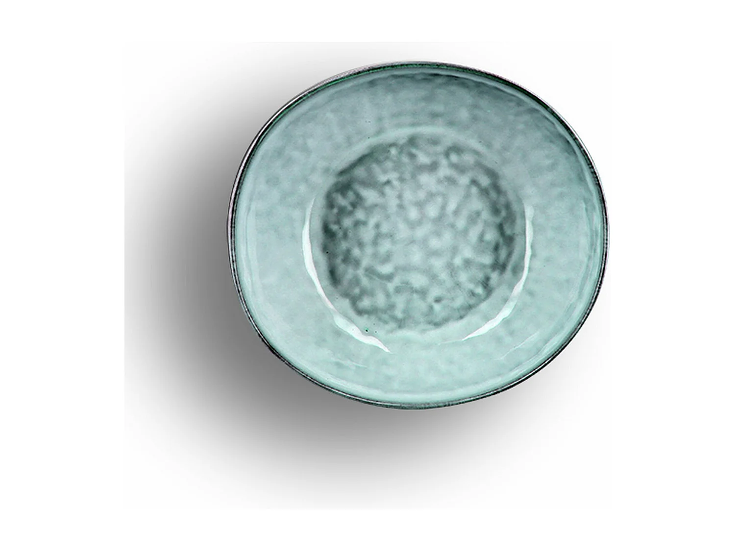 Ogo Living - Lot 6 Assiettes Creuses Aronal 21cm En Gres Bleu