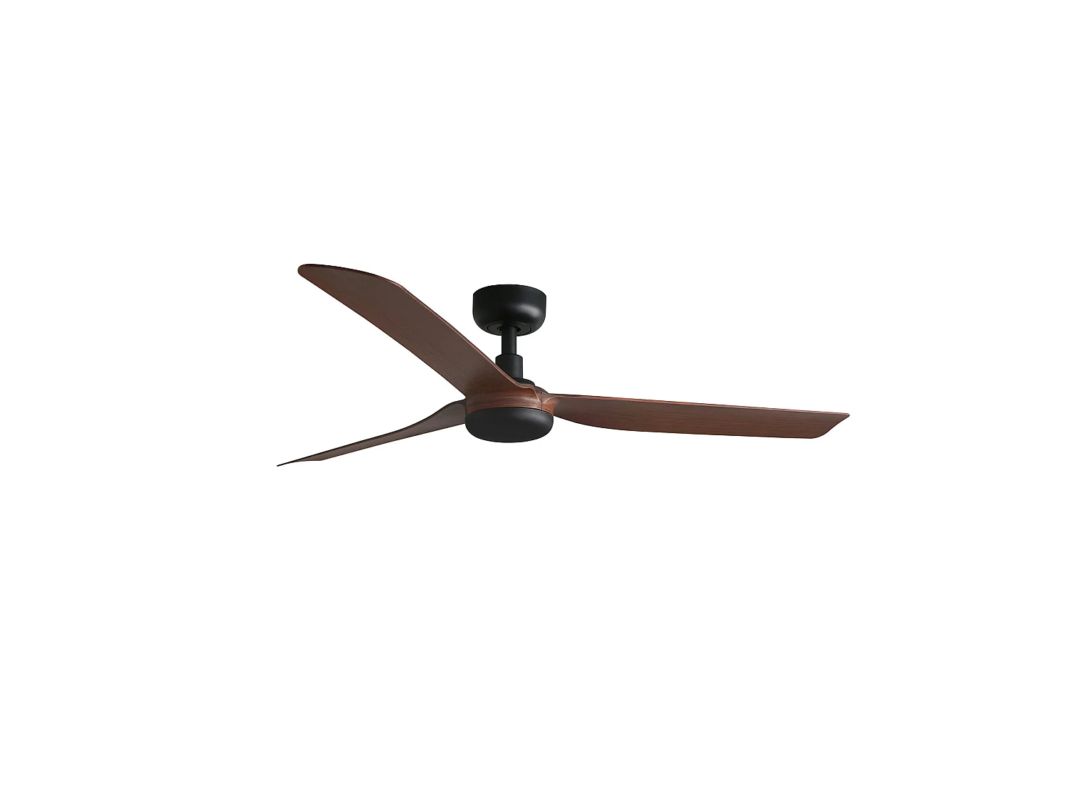 Ventilateur DC PUNT M Noir/bois foncé