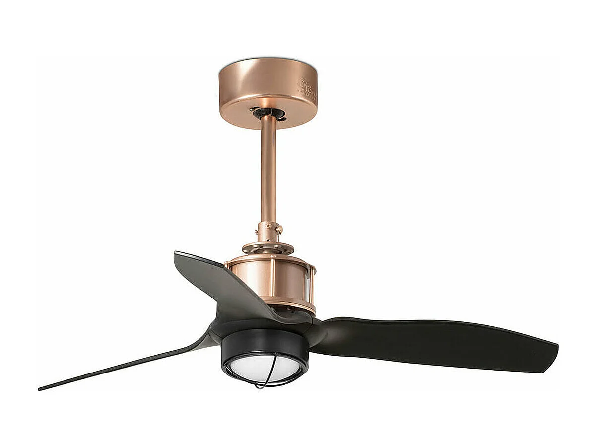 JUST FAN XS LED Ventilateur de plafond cuivre/noir 81cm