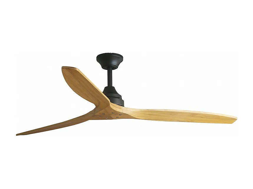 ALO L Zwart/hout DC-ventilator