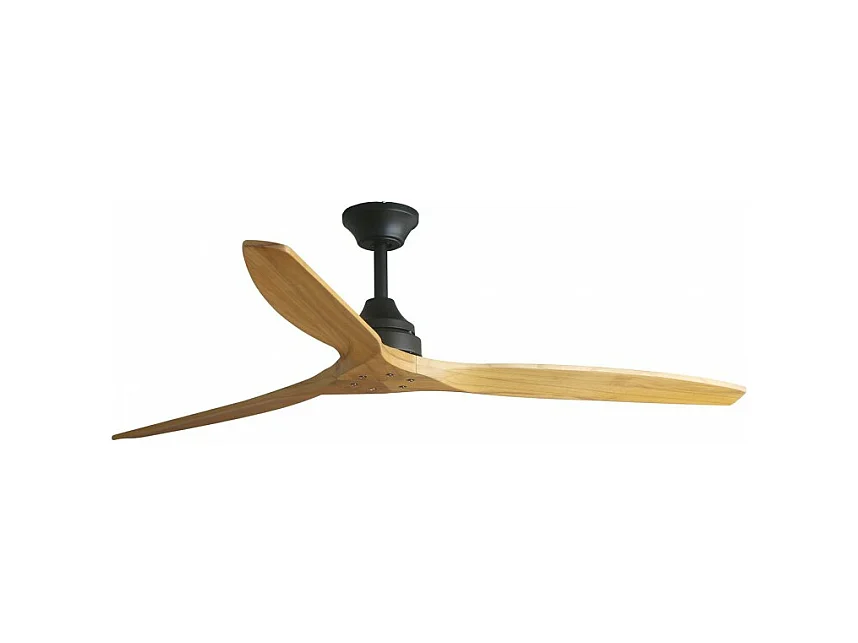 Ventilateur DC ALO L Noir/bois