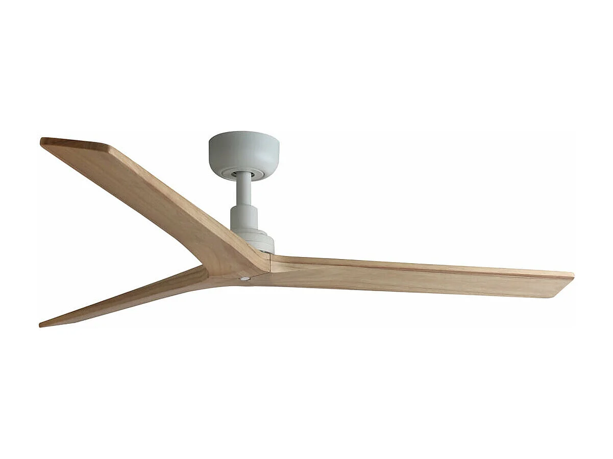 KLIM M Ventilatore bianco/legno quercia DC