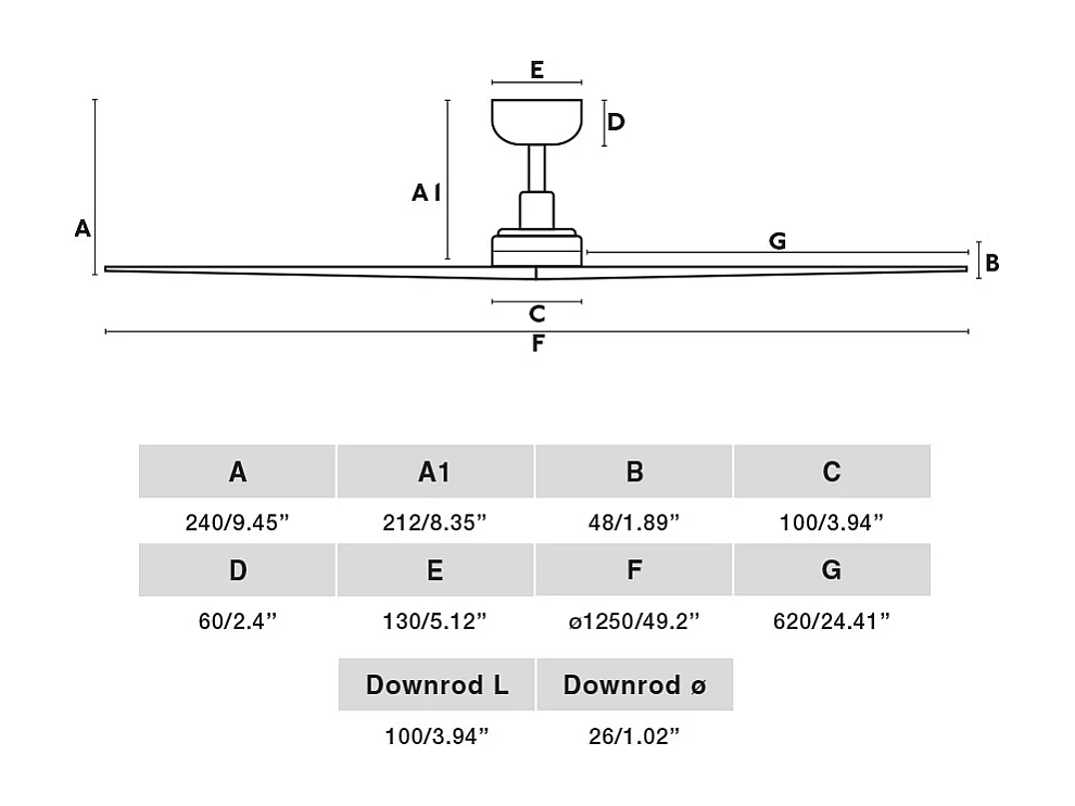 Ventilateur KLIM M DC blanc/chêne
