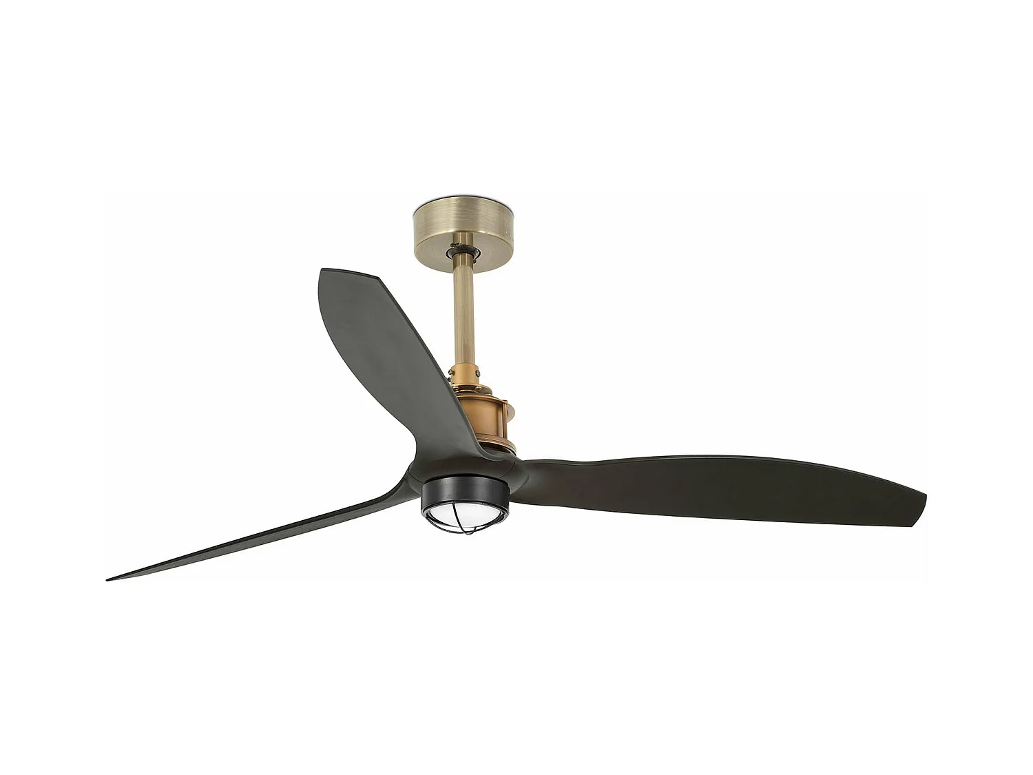 JUST FAN M LED Ventilateur de plafond vieil or/noir