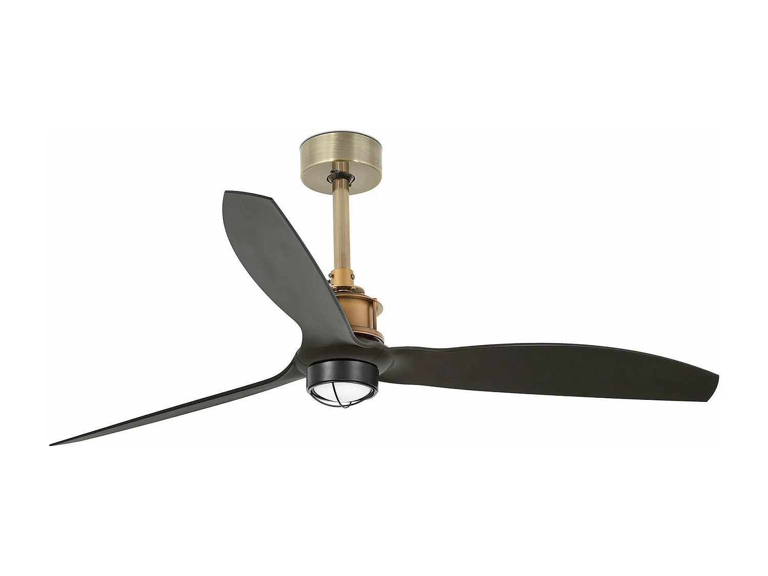 JUST FAN M Wentylator sufitowy LED Stare złoto/czarny