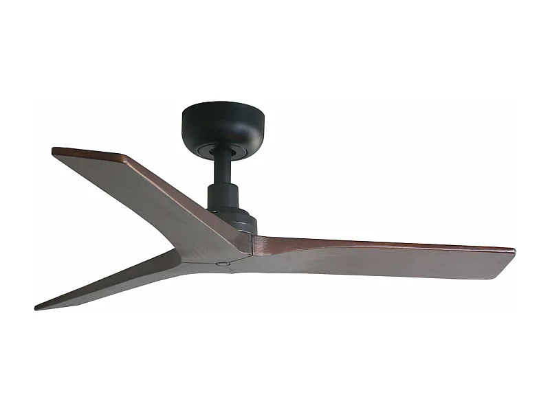 KLIM S Schwarz/Walnuss-Deckenventilator