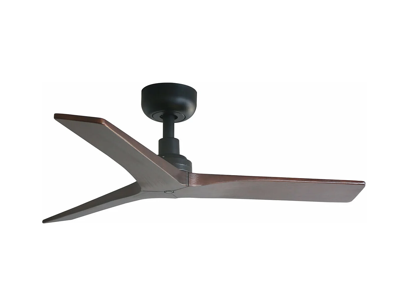 KLIM S Ventilateur de plafond noir/noyer
