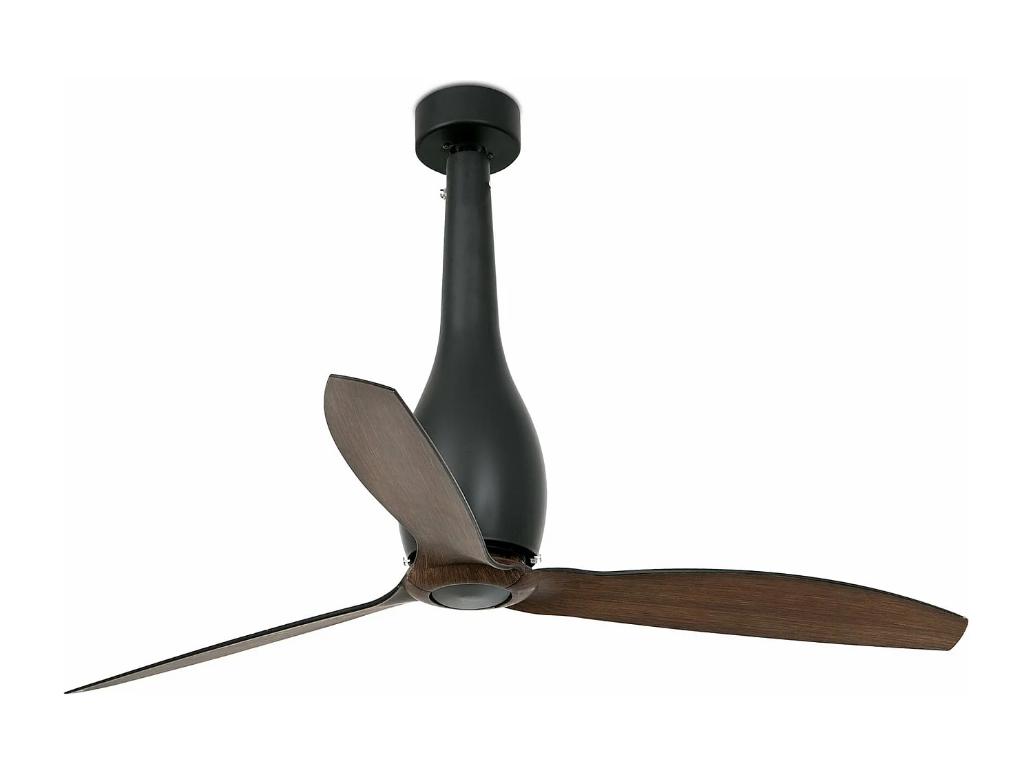 ETERFAN M Mattschwarz/Holz DC-Lüfter