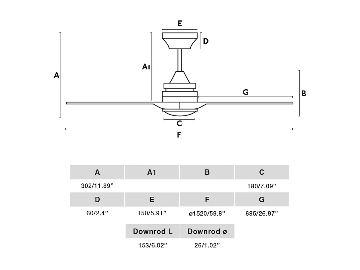 Ventilador ALO L DC CCT branco/madeira