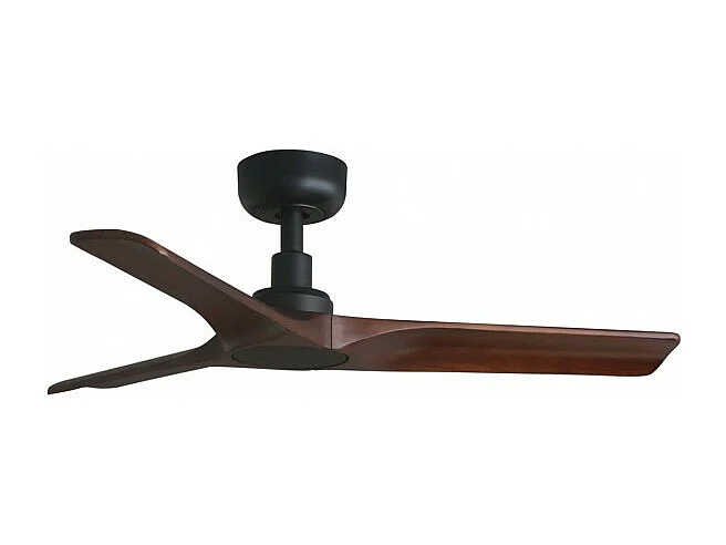 HEYWOOD S Ventilateur de plafond noir/bois foncé