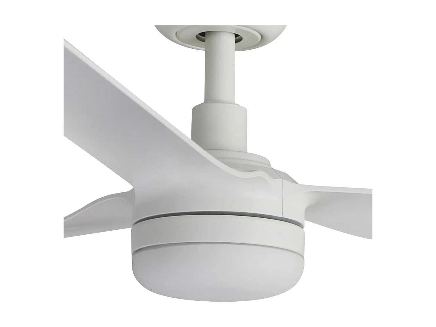 Ventilateur de plafond Faro Barcelona - Punt M LED Blanc/Blanc - Moteur CC silencieux, avec éclairage LED à intensité variable et télécommande