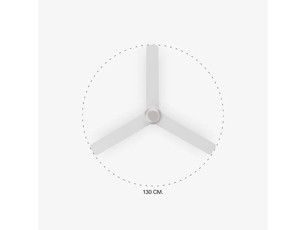 Ventilateur de plafond Faro Barcelona - Punt M LED Blanc/Blanc - Moteur CC silencieux, avec éclairage LED à intensité variable et télécommande
