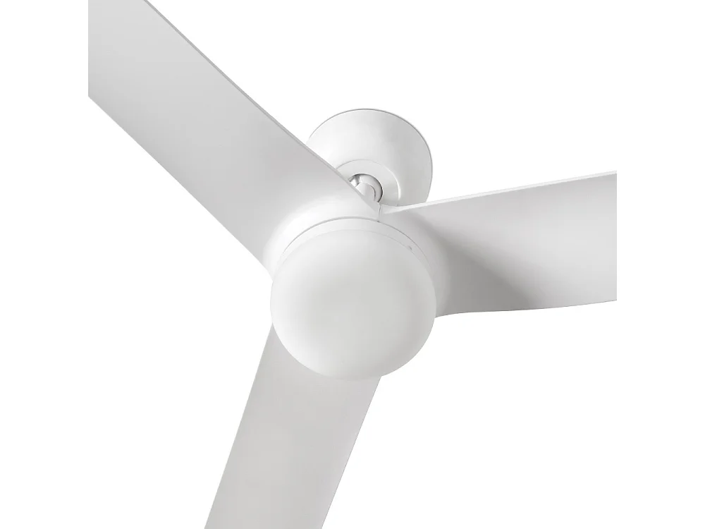 Ventilateur de plafond Faro Barcelona - Punt M LED Blanc/Blanc - Moteur CC silencieux, avec éclairage LED à intensité variable et télécommande