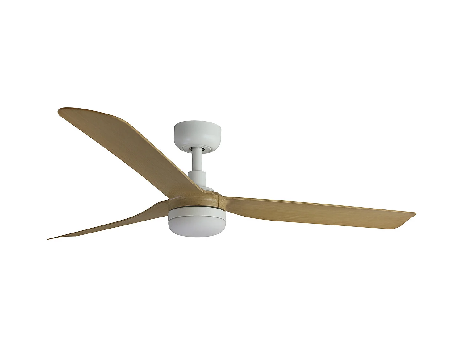 PUNT M LED Blanc/bois clair Ventilateur DC
