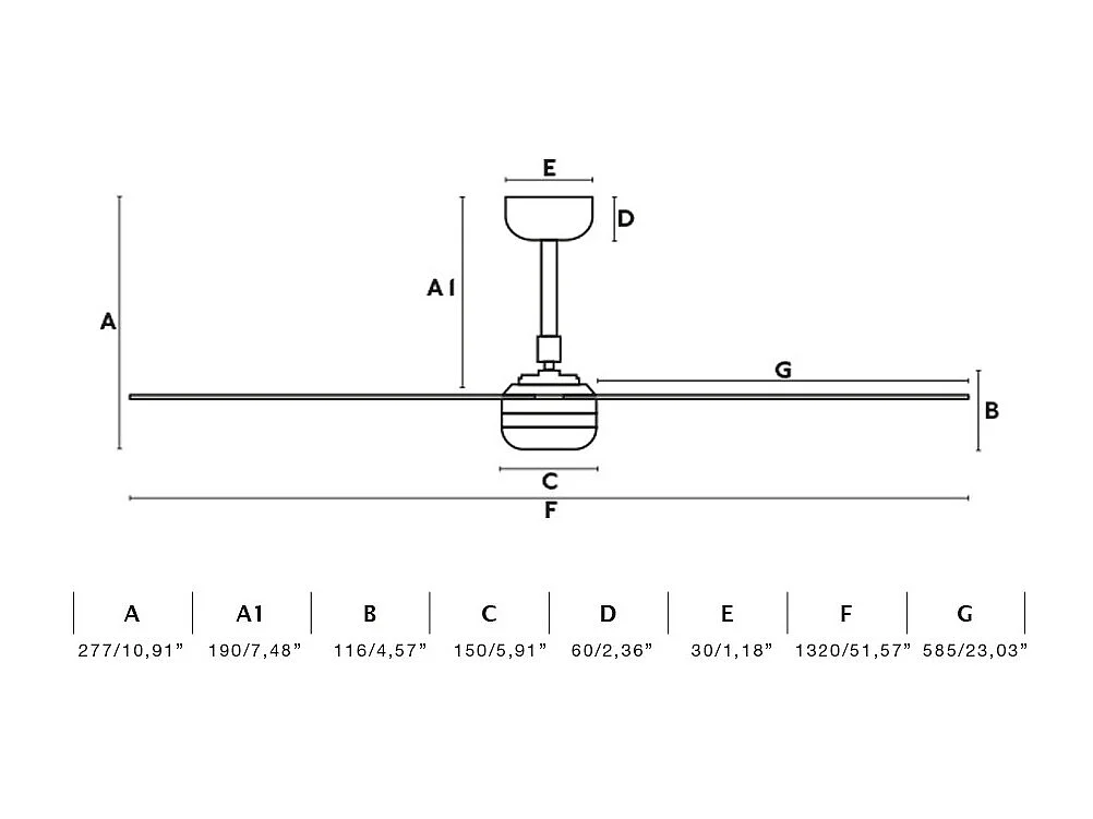 Ventilateur de plafond Faro Barcelona - Punt M LED Blanc/Érable - Moteur CC silencieux, éclairage LED à intensité variable, télécommande