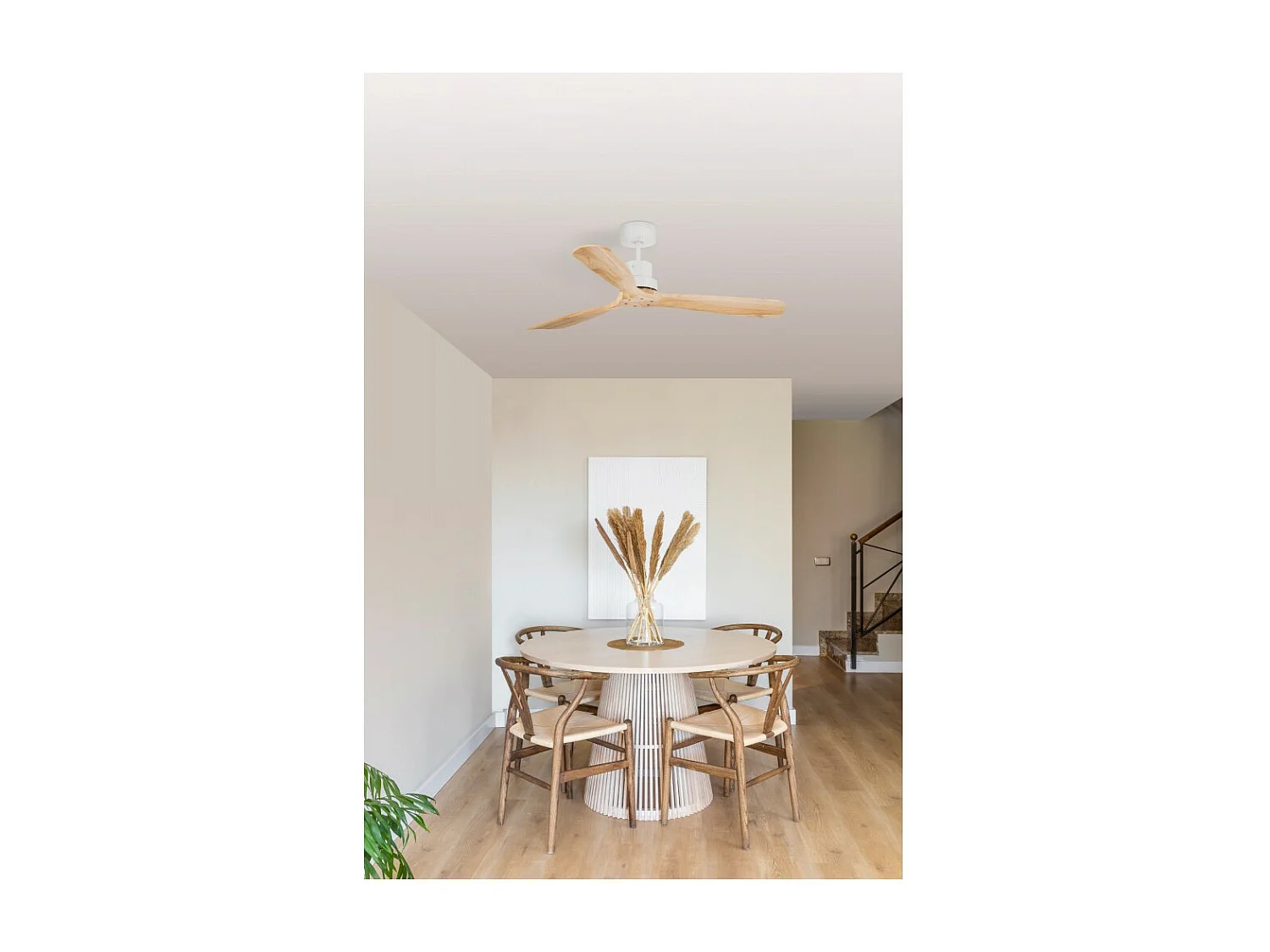 LANTAU L Wit/grenen DC-ventilator