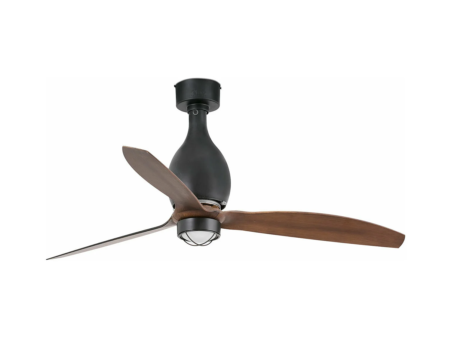 MINI ETERFAN M LED Ventilateur noir mat/bois DC