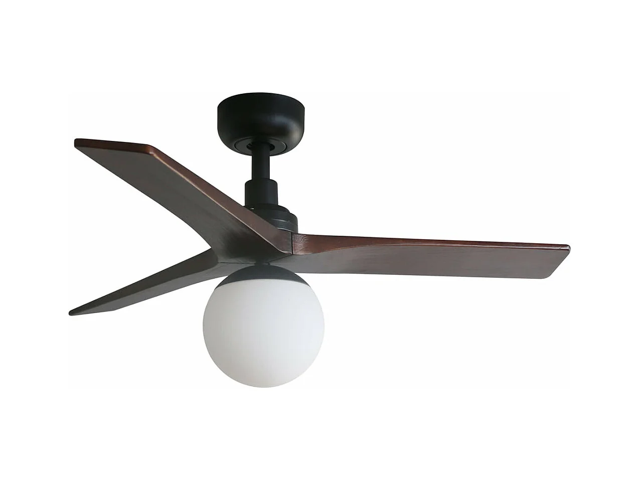 Ventilateur de plafond KLIM S DC E27 noir/noyer