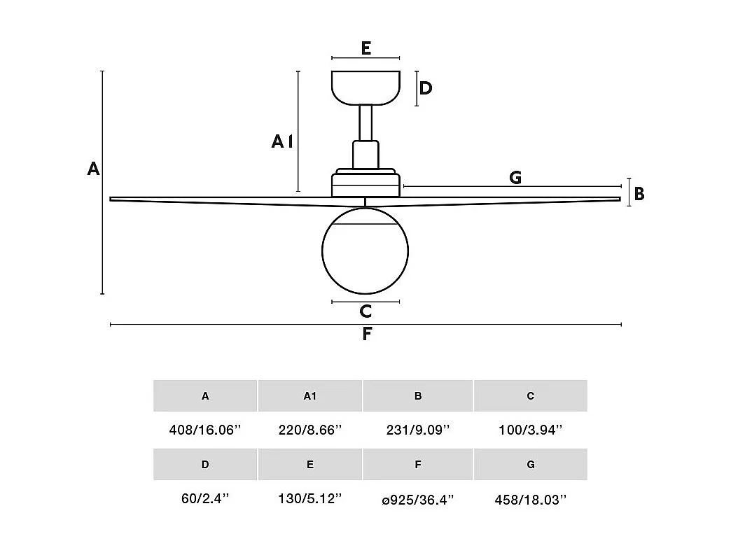 Ventilateur de plafond Faro Barcelona - Klim S Noir/Noyer foncé - Moteur CC silencieux, éclairage LED à intensité variable, télécommande