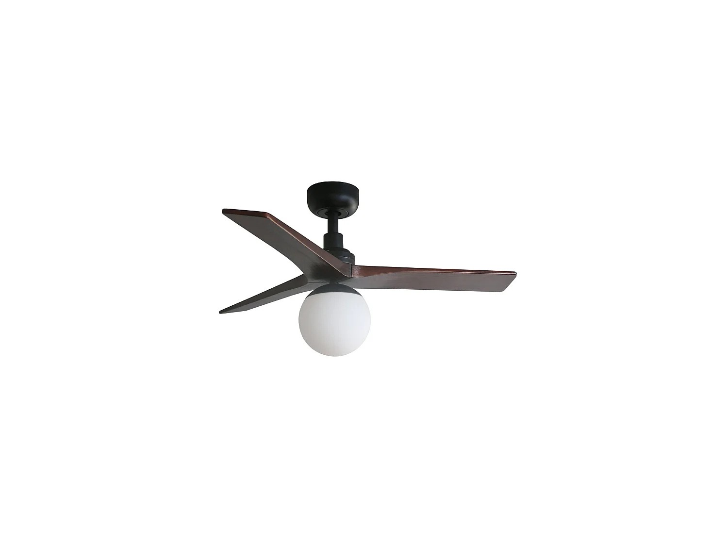 Ventilateur de plafond KLIM S DC E27 noir/noyer