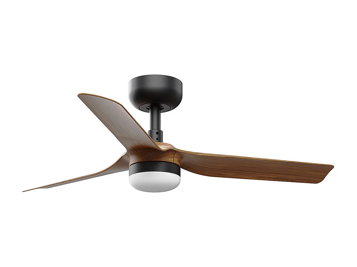 MINI PUNT S LED Zwart/donker hout DC-ventilator