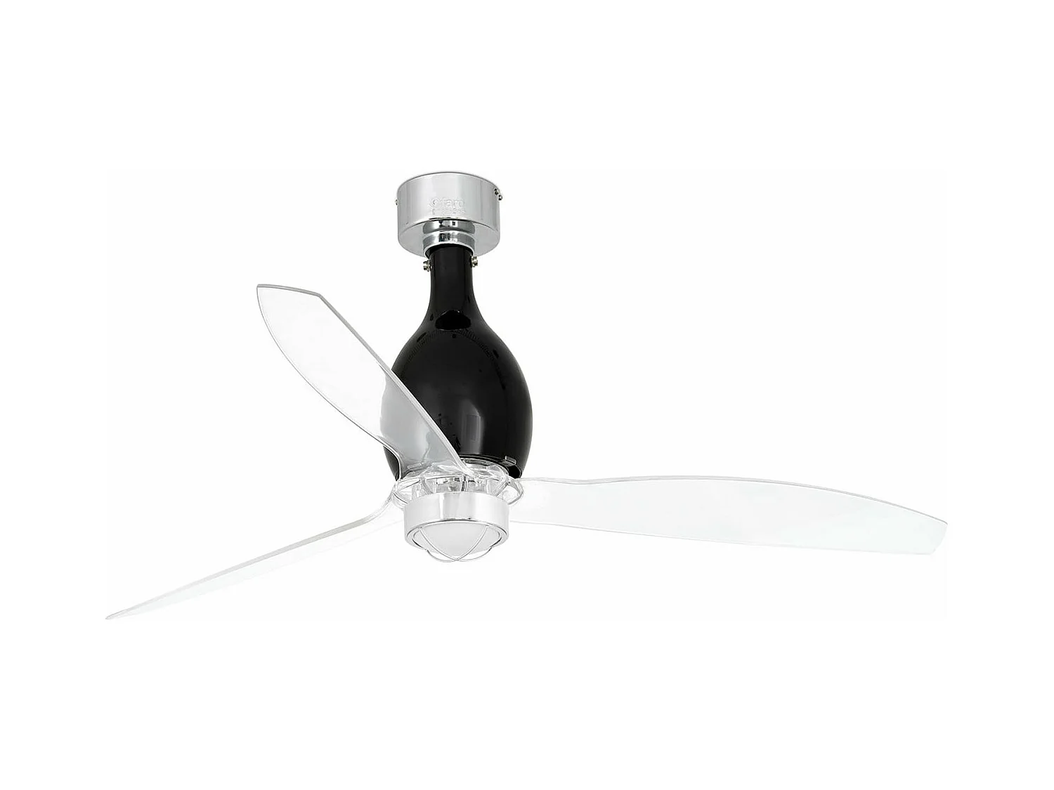 MINI ETERFAN M LED Ventilateur noir mat/transparent DC