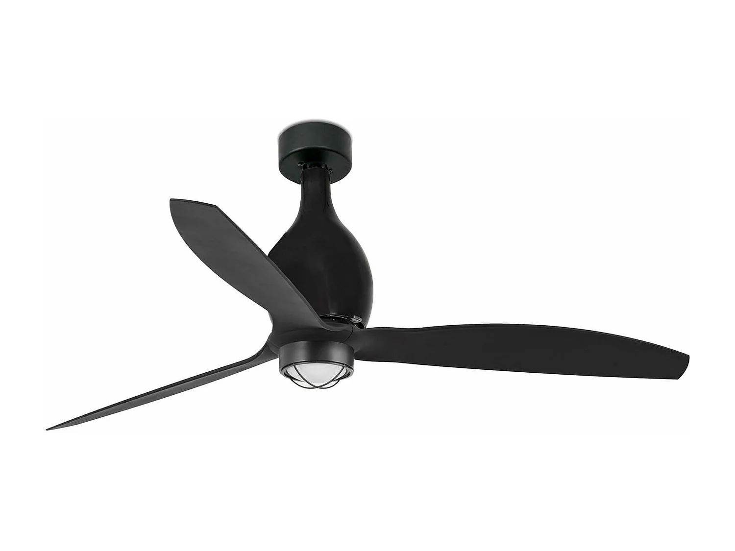 Ventilador de teto MINI ETERFAN M LED DC preto fosco