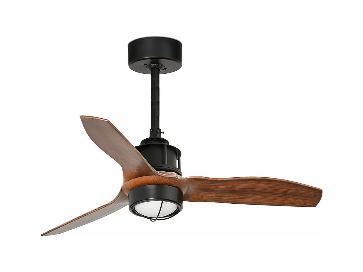 JUST FAN XS LED Noir/ventilateur bois 81cm