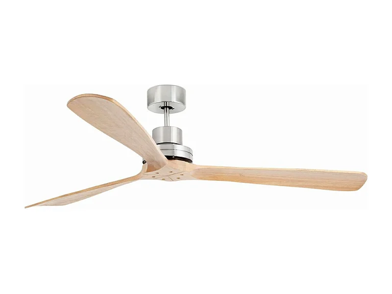 Ventilador DC LANTAU XL em níquel/pinho mate